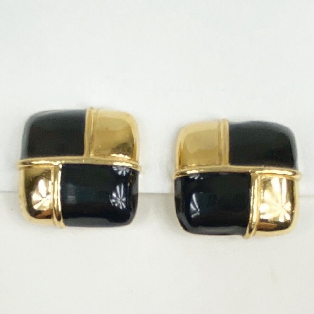 Vintage Givenchy Paris Large Clip On Earrings